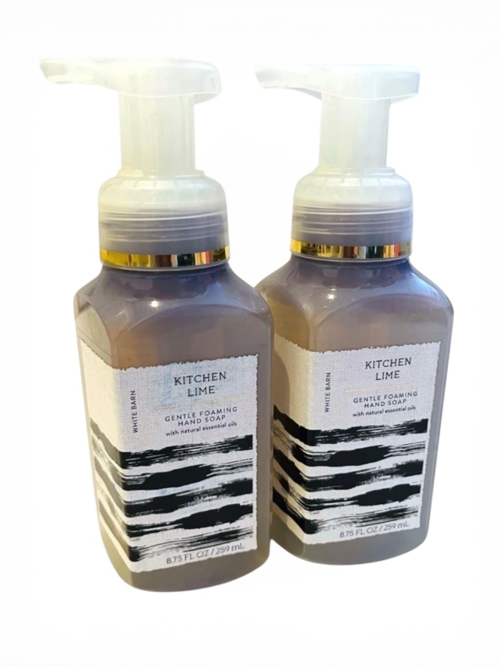 BATH & BODY WORKS "Kitchen Lime" Gentle Foaming Hand Soap, set of 2